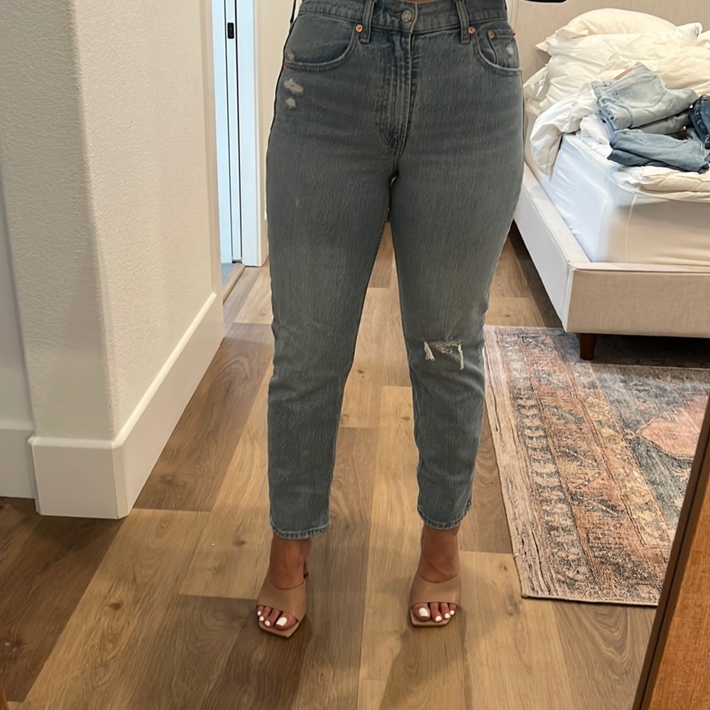 Gap sky high straight jeans